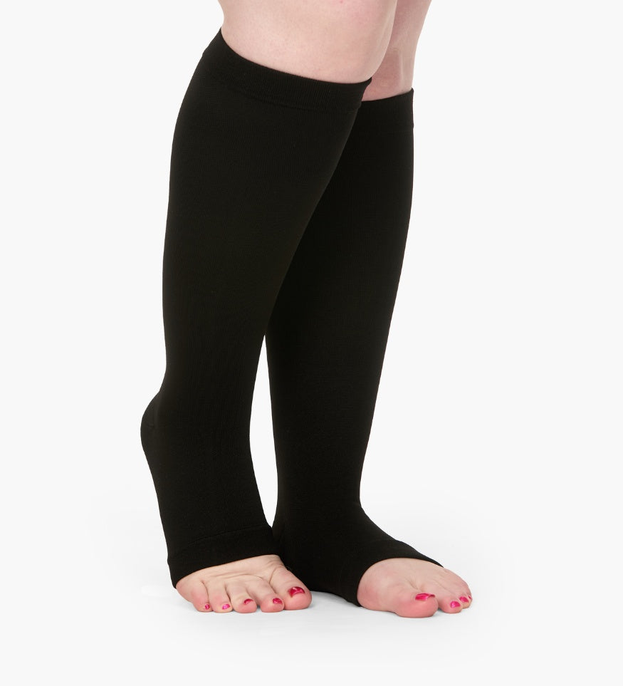 Toeless Wide Compression Socks