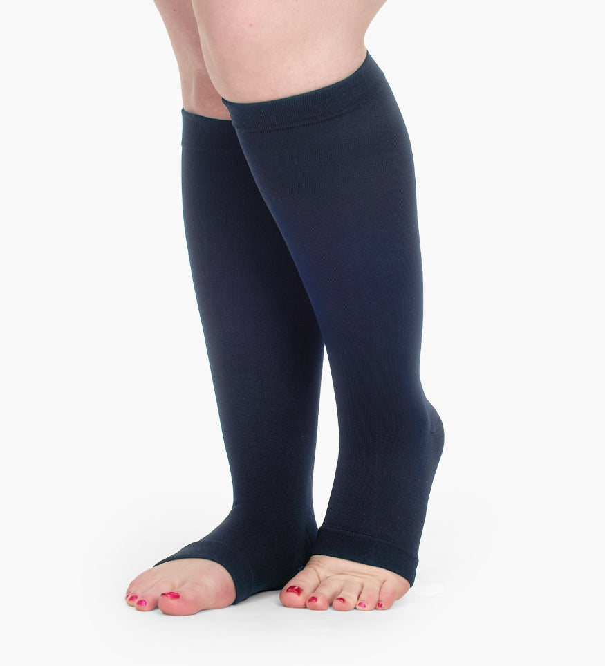 Toeless Wide Compression Socks